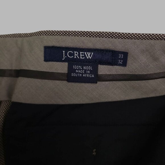 J. Crew Buckled Belt-less Wool Birdseye Dress Pants W32xL31 - Picture 10 of 10